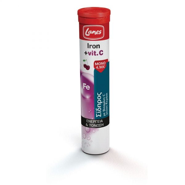Lanes Iron & Vitamin C 20 Effervescent Tablets