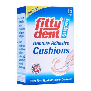 FittyDent Super Denture Adhesive Cushions 20Pcs