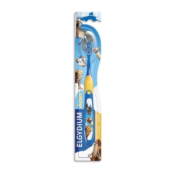 Elgydium Ice Age Toothbrush Junior 7-12 Years Blue