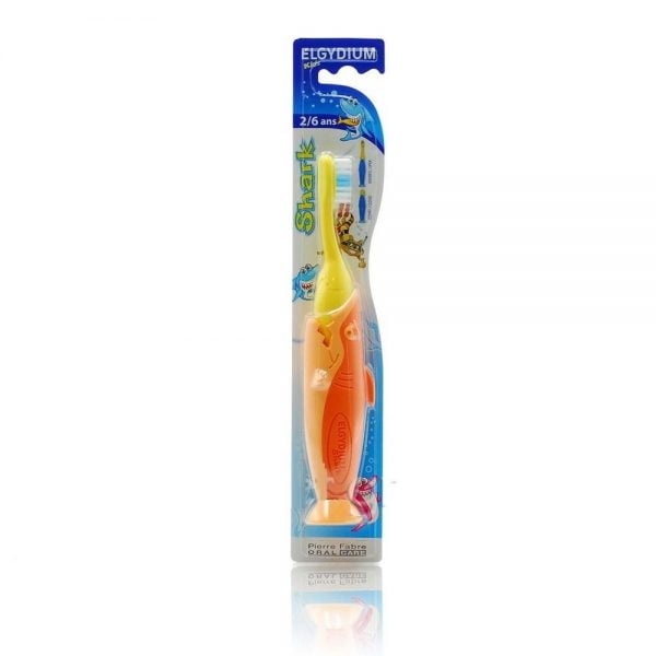 Elgydium Shark 2-6 Years Soft Toothbrush Yellow Orange