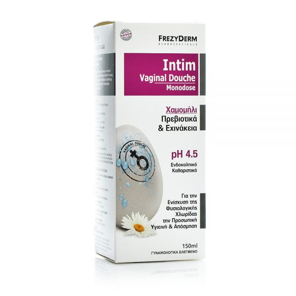 Frezyderm Intim Vaginal Douche Monodose Chamomile Prebiotics & Echinacea pH 4.5 150ml