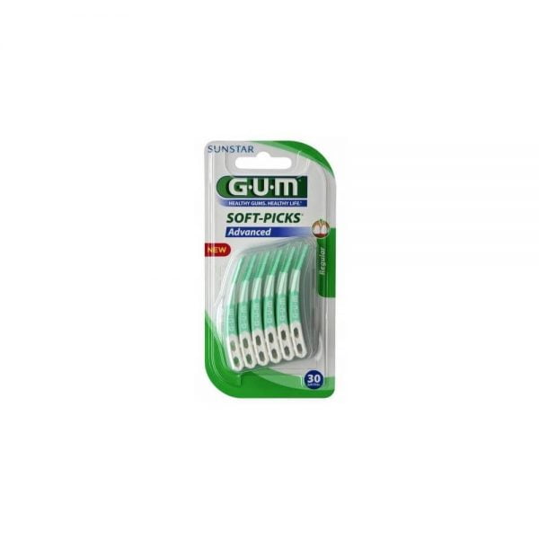 GUM Soft Picks Advanced Medium 30Pcs