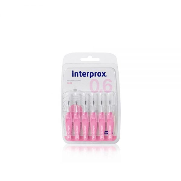 Interprox Interproximal Nano Interdental Brushes 0.6mm 6Pcs
