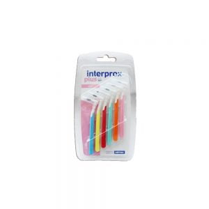 Interprox Plus Mix Interdental Brushes 0.6mm & 0.7mm & 0.9mm & 1.0mm & 1.1mm & 1.3mm 6Pcs