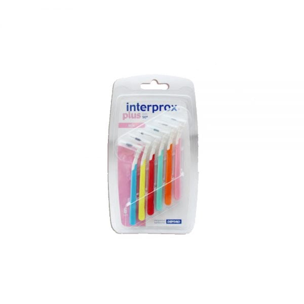 Interprox Plus Mix Interdental Brushes 0.6mm & 0.7mm & 0.9mm & 1.0mm & 1.1mm & 1.3mm 6Pcs