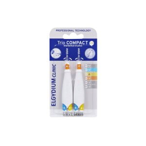 Elgydium Clinic Trio Compact Interdental Brushes 0.8mm & 1mm & 1.2mm 123 2Pcs