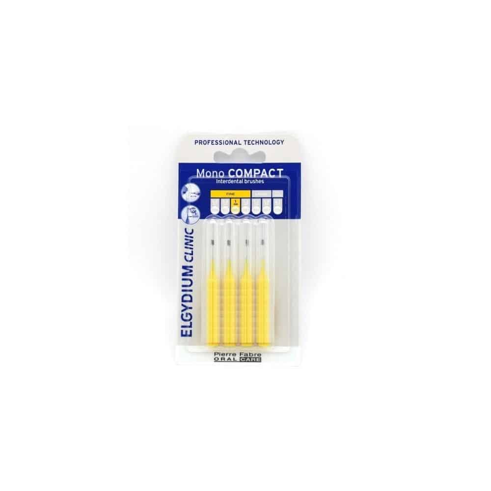 Elgydium Clinic Mono Compact Interdental Brushes 1mm 4Pcs