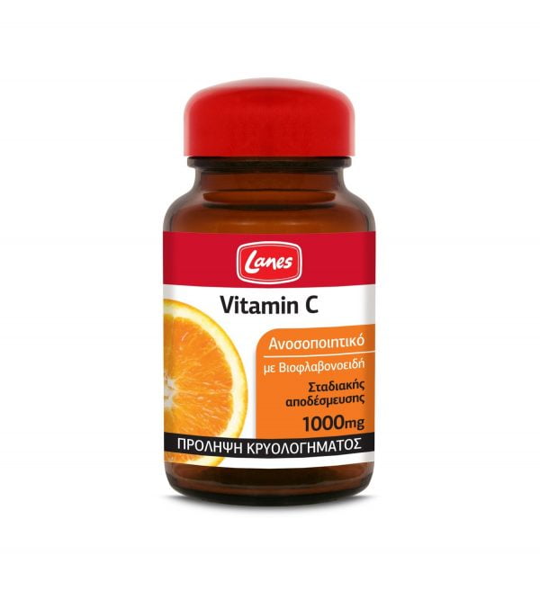 Lanes Vitamin C with Bioflavonoids 1000mg Gradual Release 30 Tablets