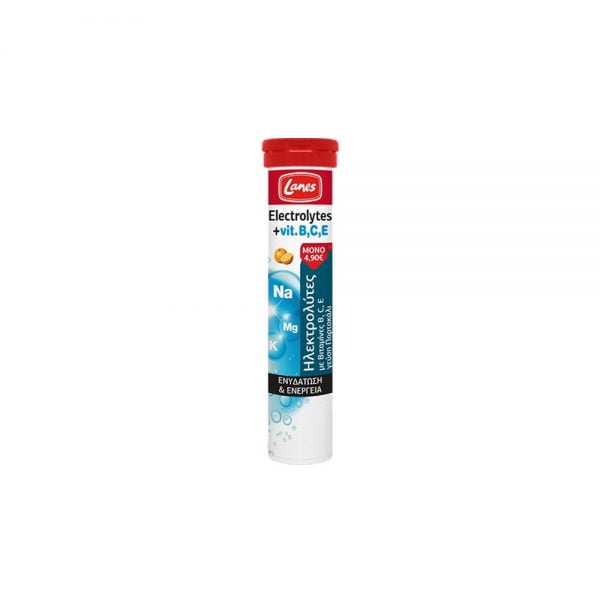 Lanes Electrolytes & Vitamin B, C, E 20 Effervescent Tablets