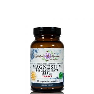 Botanical Harmony Magnesium Bisglycinate 555mg 60 Vegetable Capsules