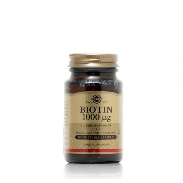 Solgar Biotin 1000μg 50 Vegetable Capsules