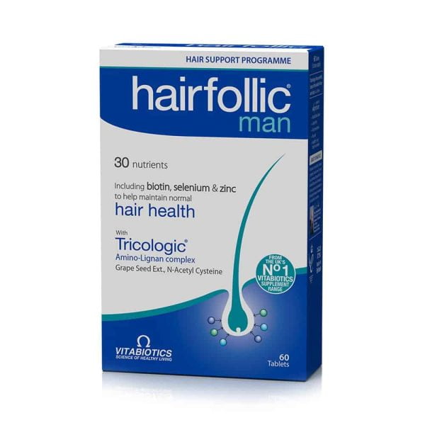 Vitabiotics Hairfollic Tricologic Man 60 Tablets
