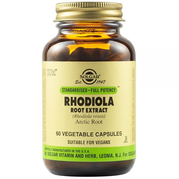 Solgar Rhodiola Root Extract 60 Vegetable Capsules