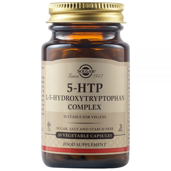 Solgar 5-HTP 100mg 30 Vegetable Capsules