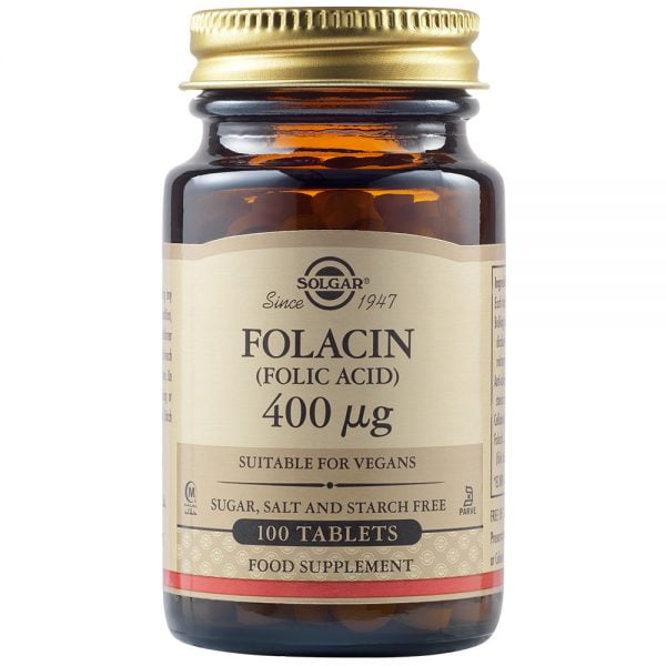 Solgar Folacin (Folic Acid) 400μg 100 Tablets