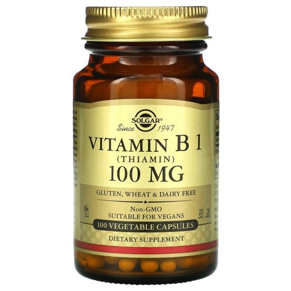 Solgar Vitamin B1 100mg 100 Vegetable Capsules
