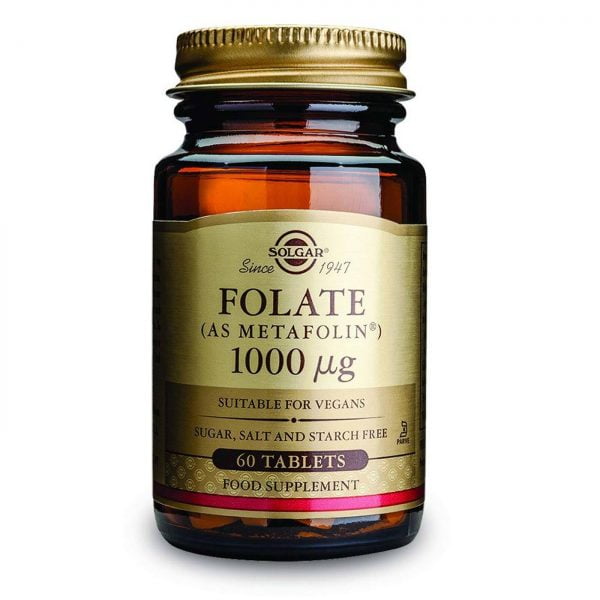 Solgar Folate As Metafolin 1000μg 60 Tablets