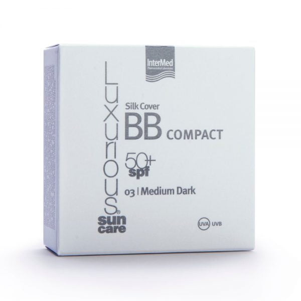 Intermed Luxurious Sun Care Silk Cover BB Compact SPF50+ 03 Medium Dark