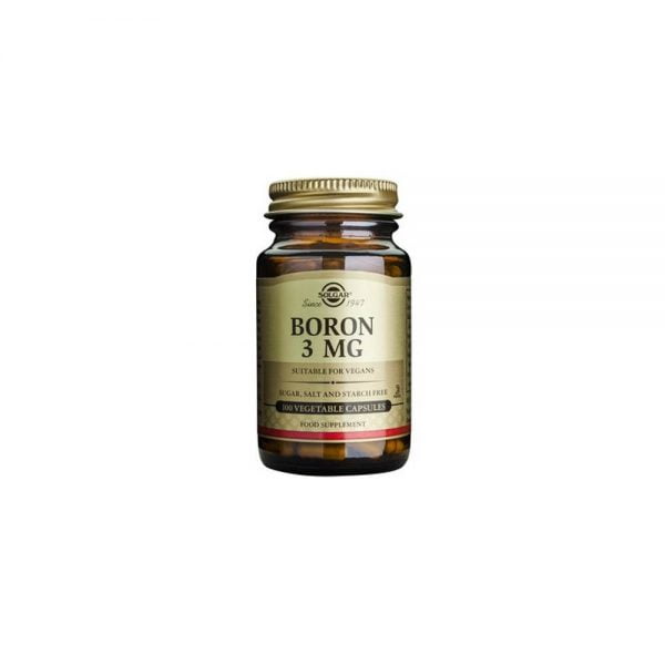 Solgar Boron 3mg 100 Vegetable Capsules