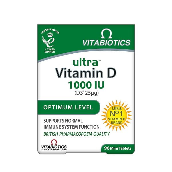 Vitabiotics Ultra Vitamin D 1000iu 96 Tablets