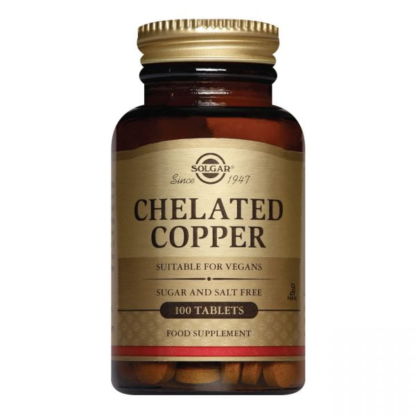 Solgar Chelated Copper 100 Tablets