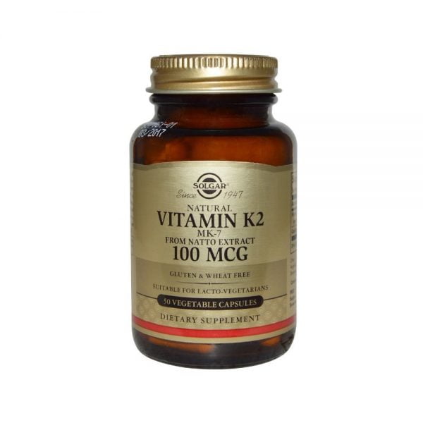 Solgar Vitamin K2 100μg 50 Vegetable Capsules