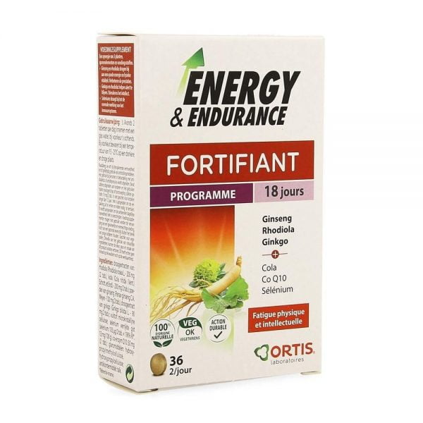 Ortis Energy & Endurance Fortifiant 36 Tablets