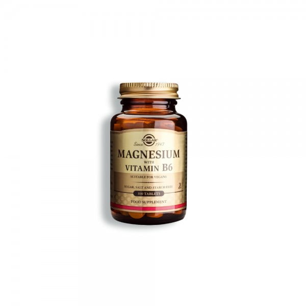 Solgar Magnesium With Vitamin B6 100 Tablets