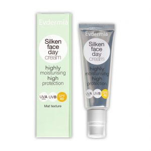 Evdermia Silken Face Day Cream UVA UVB SPF40 Mat Texture 50ml