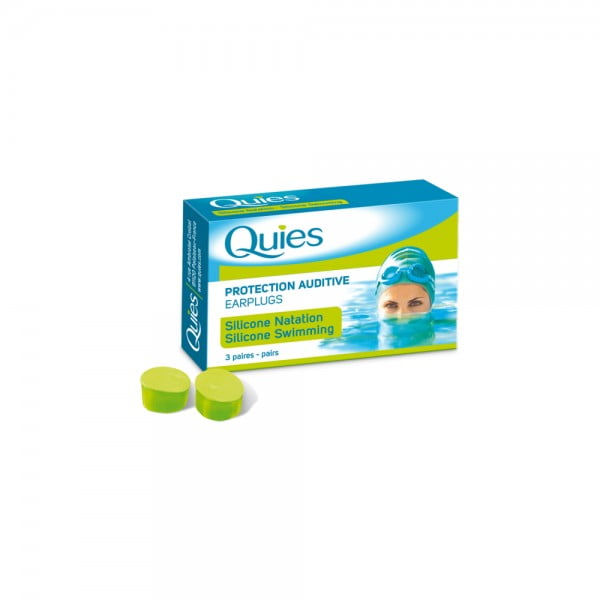 Quies Silicone Swimming Earplugs 3 Pairs