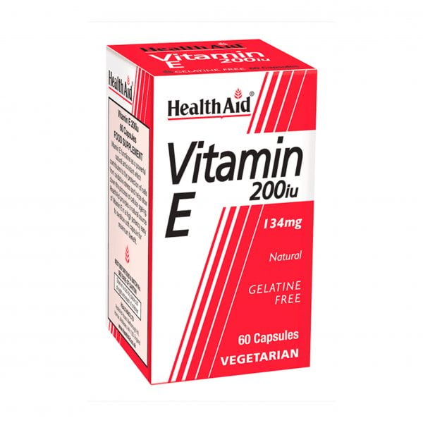 Health Aid Vitamin E 200iu 60 Vegetarian Capsules