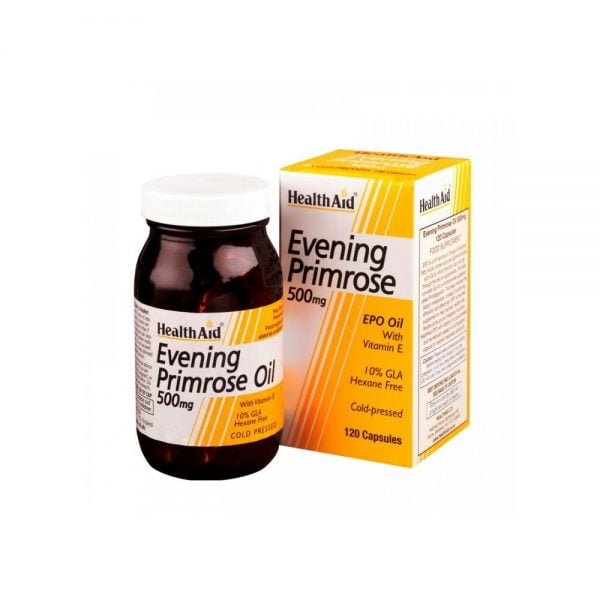 Health Aid Evening Primrose Oil 500mg & Vitamin E 120 Capsules