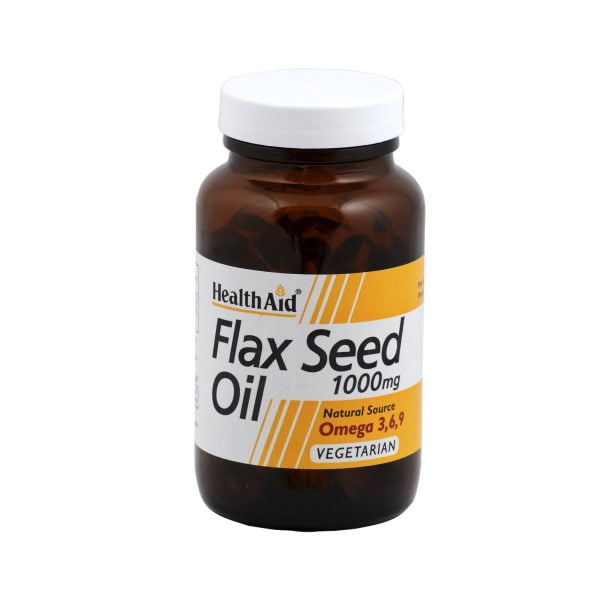 Health Aid Flax Seed Oil 1000mg 60 Capsules