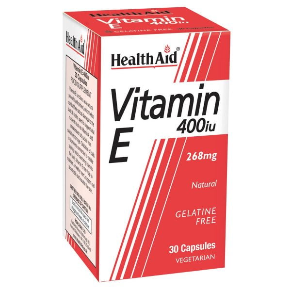 Health Aid Vitamin E 400iu 30 Vegetarian Capsules