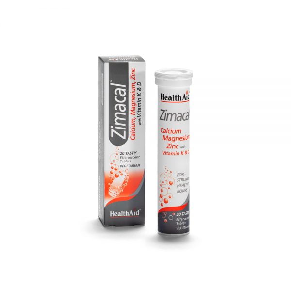 Health Aid Zimacal 20 Tasty Vegetarian Effervescent Tablets - PHARMFETCH CY