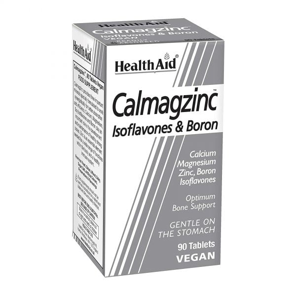 Health Aid Calmagzinc Isoflavones & Boron 90 Vegan Tablets