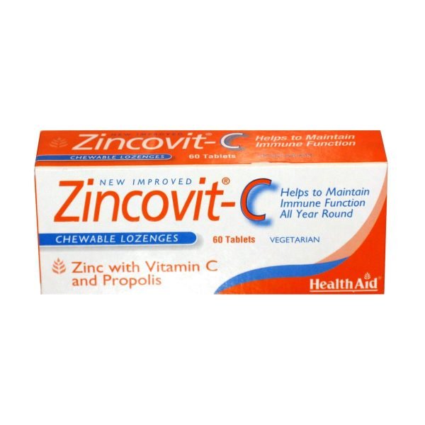 Health Aid Zincovit-C 60 Vegetarian Tablets