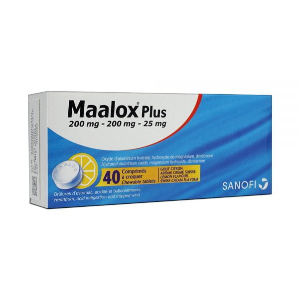 Maalox Plus 30 Chewable Tablets