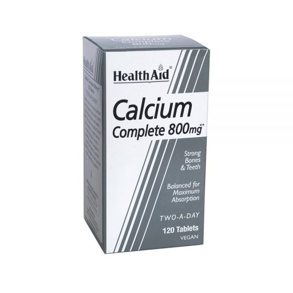 Health Aid Calcium Complete 800mg 120 Vegan Tablets