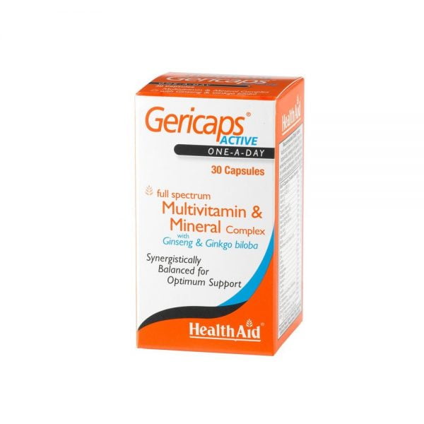 Health Aid Gericaps Active 30 Capsules