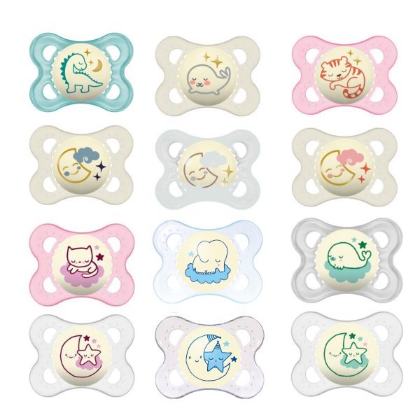 MAM Night Silicone Pacifiers 2-6 Months 2Pcs