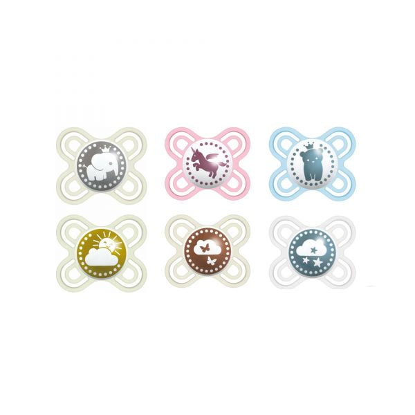 MAM Perfect Start Silicone Pacifier 0-2 Months 2Pcs