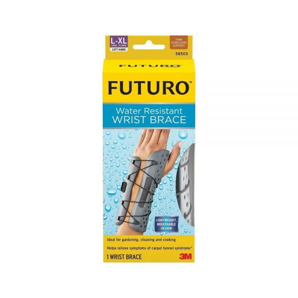 3M Futuro Water Resistant Wrist Brace Large/XLarge Left Hand 58503