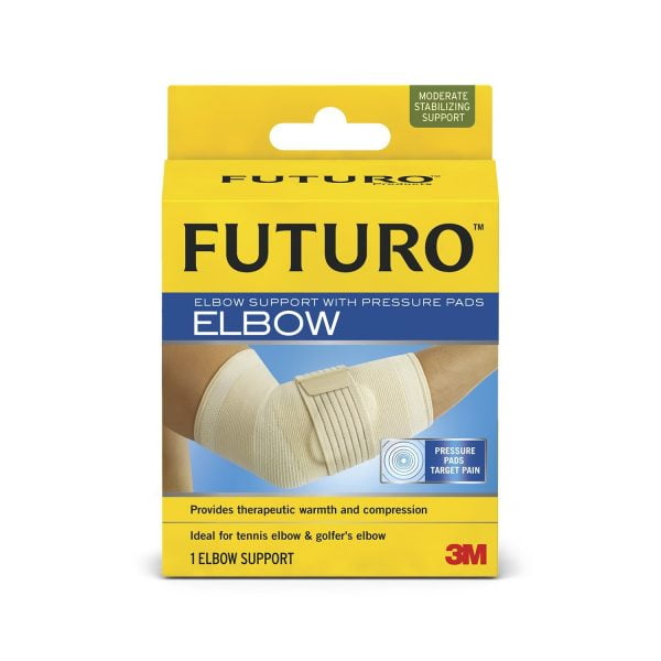 3M Futuro Elbow Support With Pressure Pads Small Moderate Support 47861
