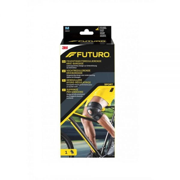 3M Futuro Sport Moisture Control Knee Support Medium Moderate Support 45696