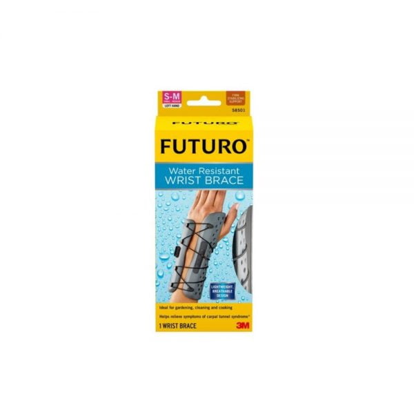 3M Futuro Water Resistant Wrist Brace Small/Medium Left Hand 58501