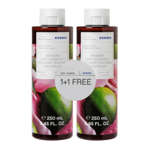 Korres Ginger Lime Showergel 250ml 1+1 Free