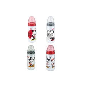 NUK First Choice+ Temperature Control Bottle Silicone Teat Mickey Mouse 6-18 Months 300ml