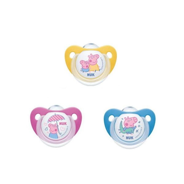 NUK Trendline Orthodontic Pacifier Peppa Pig 6-18 Months 2Pcs
