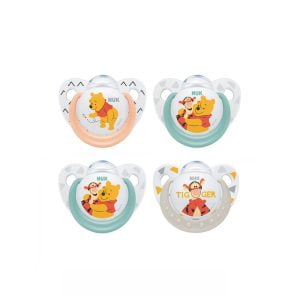 NUK Trendline Orthodontic Pacifiers Winnie The Pooh 0-6 Months 2Pcs